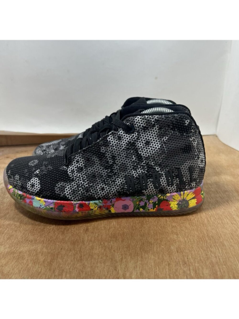 NO BULL Women Size 9 Floral SuperFabric Trainers Running Shoes Mid Top - Picture 3 of 8